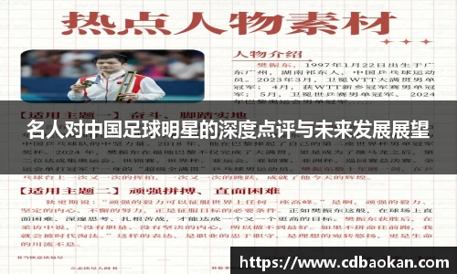 名人对中国足球明星的深度点评与未来发展展望